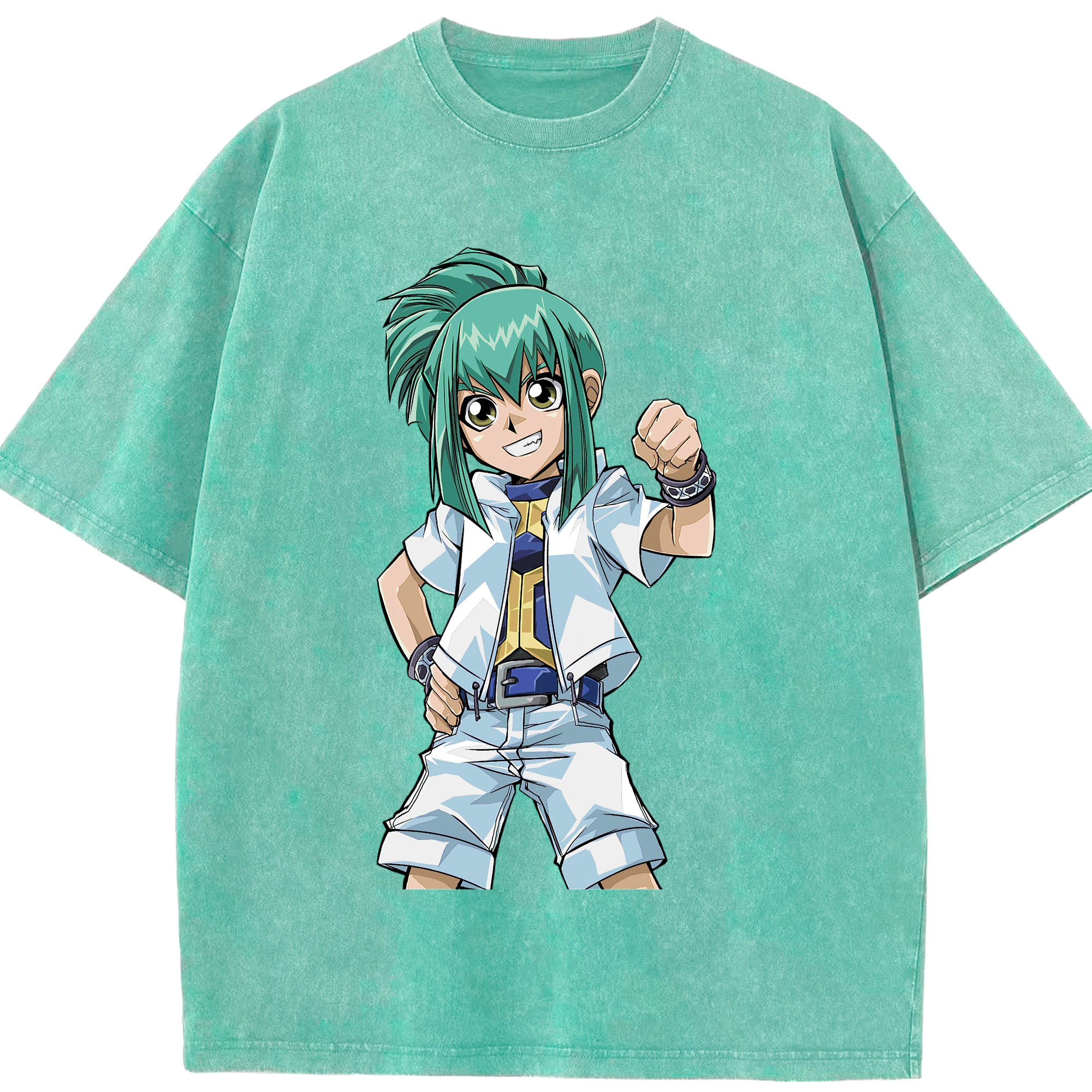 （画像用） 遊☆戯☆王 Yu-Gi-Oh! 綿100% ヴィンテージ風 半袖Tシャツ（フロントプリント）